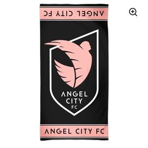 Black and Pink Beach Towel